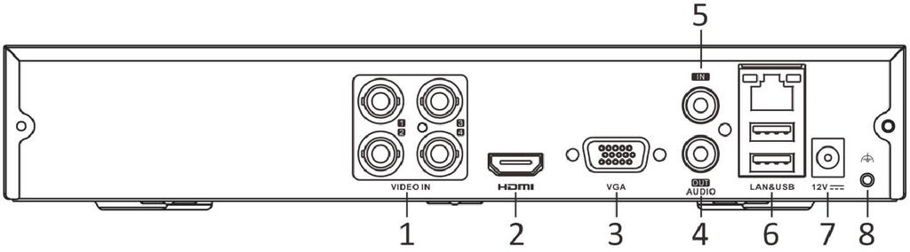 Hilook by Hikvision 5-in-1 DVR-4CH-4MP 4 kanalen
